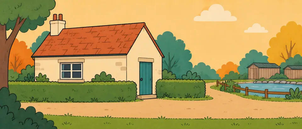 An illustration from Love in Two Places