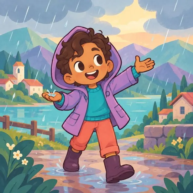 Cover illustration of Rain Goes Around