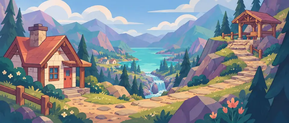 An illustration from Rain Goes Around