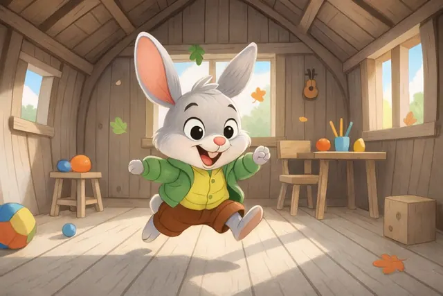 Cover illustration of The Little Rabbit and the Feeling of Safety